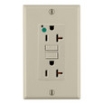 Leviton Hospital Grade GFCI Duplex Receptacle, Self-Test, 20A/125V