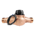 Leviton Bronze 1.5 in Hot Water Meter with Couplings