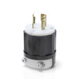 Leviton 4570-C Industrial Grade 2-Pole Locking Plug, 250V, 15A, NEMA L6-15P