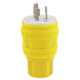 Leviton 4570-C Industrial Grade 2-Pole Locking Plug, 250V, 15A, NEMA L6-15P