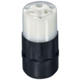 Leviton Industrial Grade Straight Blade Connector, 3-Wire 2-Pole, 125V 20A