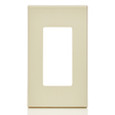 Leviton Snap-On Screwless Decora Plus Wallplate, Polycarbonate, Light Almond