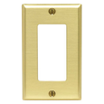 Leviton Ivory 1-Gang Decora/GFCI Wallplate, Thermoplastic Nylon