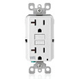 Leviton Slim Tamper-Resistant Self-Test GFCI Receptacle, Hospital Grade, 20A