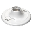 Leviton 8829 Medium Base Keyless Incandescent Outlet Box Lampholder, 600V