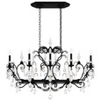 Schonbek Signature 3795 Renaissance 10-Light 46in x 34in Linear Chandelier
