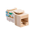 Leviton Cat6 RJ45 QuickPort Snap-In Jack Connector, High Impact Fire Retardant Plastic