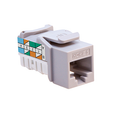 Leviton Cat6 RJ45 QuickPort Snap-In Jack Connector, High Impact Fire Retardant Plastic