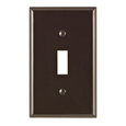 Leviton 1-Gang Nylon Wallplate, Straight Blade/Locking Device Mount