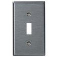 Leviton Stainless Steel Midway 1-Gang Toggle Switch Wallplate