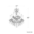 Schonbek SCH-5683 Milano 12 Light 31in x 40in Two-Tier Chandelier