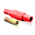 Leviton Ball Nose In-Line Latching Female Cam-Type Connector, Brass Contact