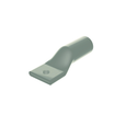 Burndy Aluminum Compression Lug, 1 Hole w/o Inspection Window, Tin Plated