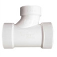 Spears PVC DWV Sanitary Tee, Hub x Hub x Hub Fitting