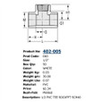 Spears 402005 Schedule 80 PVC Reducing Tee, Socket x FPT