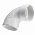 Spears PVC DWV Street Vent Elbow, Hub x Spigot Connection