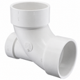 Spears PVC DWV 90° Low Heel Inlet Elbow, Hub x Hub x Hub