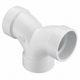 Spears PVC DWV Double 1/4 Bend Elbow, Hub x Hub x Hub