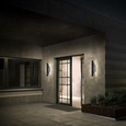 Schonbek Beyond SCH-BWSW363 Vesta 1 Light Crystal LED Outdoor Wall Light