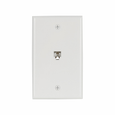 Eaton Wallplate with 4-Conductor Data/Voice Modular Jack, Type 625B4