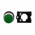 Eaton M22 Modular Pushbutton, Extended Momentary Illuminated, Silver Bezel