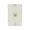 Eaton Data/Voice Modular Jack Wallplate, 4-Conductor, Surface Mount, Thermoplastic Elastomer