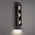 Schonbek Beyond SCH-BWSW10322 Strata 3 Light Crystal LED Outdoor Wall Light