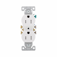 Eaton Residential Grade Duplex Receptacle, 15A, #14-10 AWG
