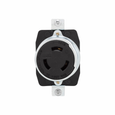 Eaton Industrial Locking Receptacle, 50A, 600V/250V AC/DC, Black