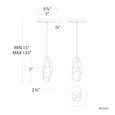 Schonbek Beyond BPD20207 Martini 1-Light Crystal LED Mini-Pendant