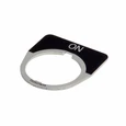 Eaton 10250T Series Pushbutton Legend Plate, Black