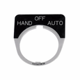 Eaton 10250T Series Pushbutton Legend Plate, Black