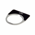 Eaton 10250T Series Pushbutton Legend Plate, Black