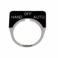 Eaton 10250T Series Pushbutton Legend Plate, Black