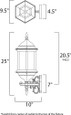 Maxim Lighting Builder Cast 3-Light Outdoor Wall Mount MAX-1074