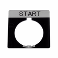Eaton 10250T Series Square Legend Plate for Pushbutton Operators