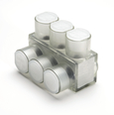 Burndy 4-Port Aluminum Multiple Tap Connector with Plastisol Insulation