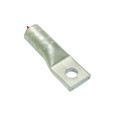 Burndy Aluminum Compression Lug, 2 Hole w/o Inspection Window, 2 AWG, 1/2" Stud, 1-3/4" Stud Hole Spacing, Short Barrel, Tin Plated