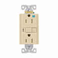 Eaton Self-Test GFCI Receptacle, Weather & Tamper Resistant, 125V