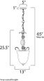 Maxim Lighting Basix 2-Light Entry Foyer Pendant