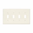 Eaton Toggle Wallplate, Polycarbonate, Light Almond