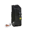 Square D QO 2-Pole Plug-In Ground Fault Circuit Breaker, 120/240VAC 10kA