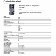 Square D TeSys Deca DIN-Rail Mounting Plate