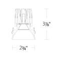 WAC Lighting R2FRD1 FQ 2" Round LED Downlight Trim, Die-Cast Aluminum