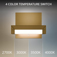 WAC Lighting BL-195 Mantel 4-CCT LED Reading Light, Aluminum