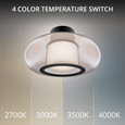 WAC Lighting FM 485 Doma 4-CCT LED Semi-Flush Mount