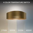 WAC Lighting FM-575 Grille 4-CCT LED Flush Mount