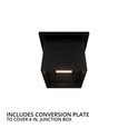 WAC Lighting FM-W472 Downtown 3-CCT LED Outdoor Flush Mount