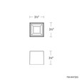 WAC Lighting FM-W472 Downtown 3-CCT LED Outdoor Flush Mount