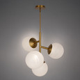 WAC Lighting PD-235 Quatrro 4-CCT LED Pendant, Aluminum